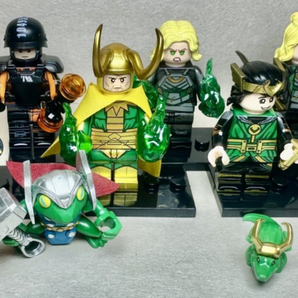 Custom Printed MOC Marvel Loki TV Show Minifigures 8 Pack